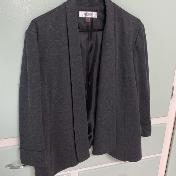 Jones Studio Gray Blazer size 16 - Picture 2 of 6